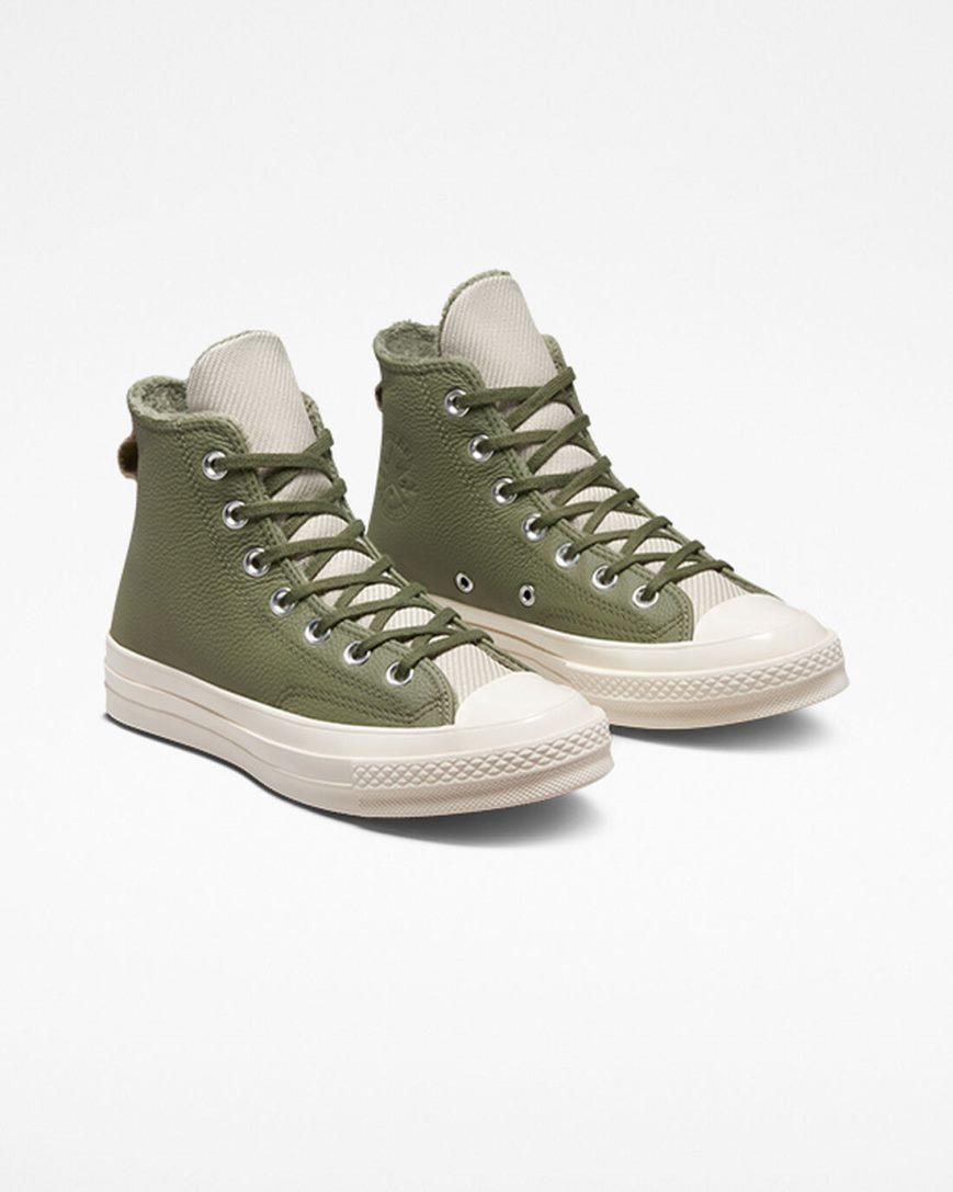 Women's Converse Chuck 70 Counter Climate High Top Shoes Olive | AU 35148G